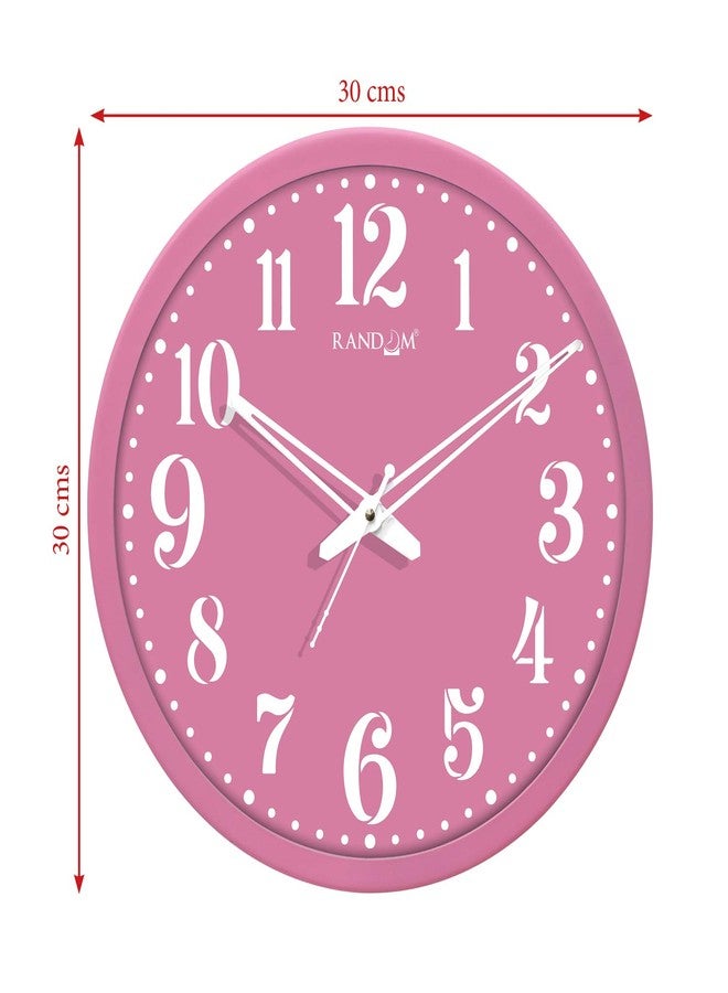 RANDOM 12-inch Plastic & Glass Decorative Wall Clocks for Home,Living Room, Lobby, Kitchen, Plastic Analog Stylish Wall Clock - Image 4